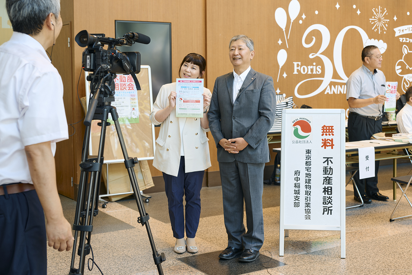 地元ケーブルテレビのJ:COMも相談会を取材